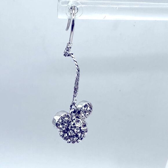 Mickey Mouse Herringbone Chain Earrings by Arribas Brothers Disney Swarovski - Picture 9 of 9